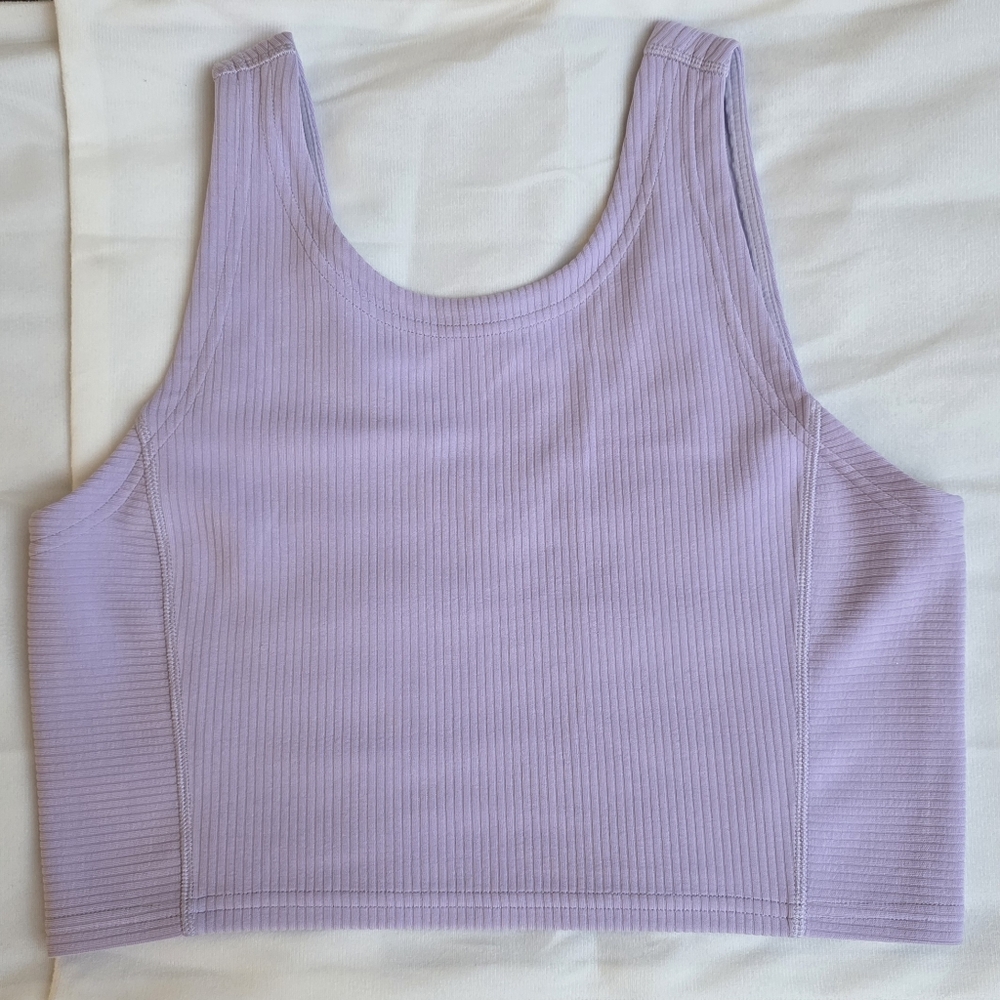 EUC Lululemon Softstreme Cropped Tank Top Size 8
